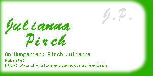 julianna pirch business card